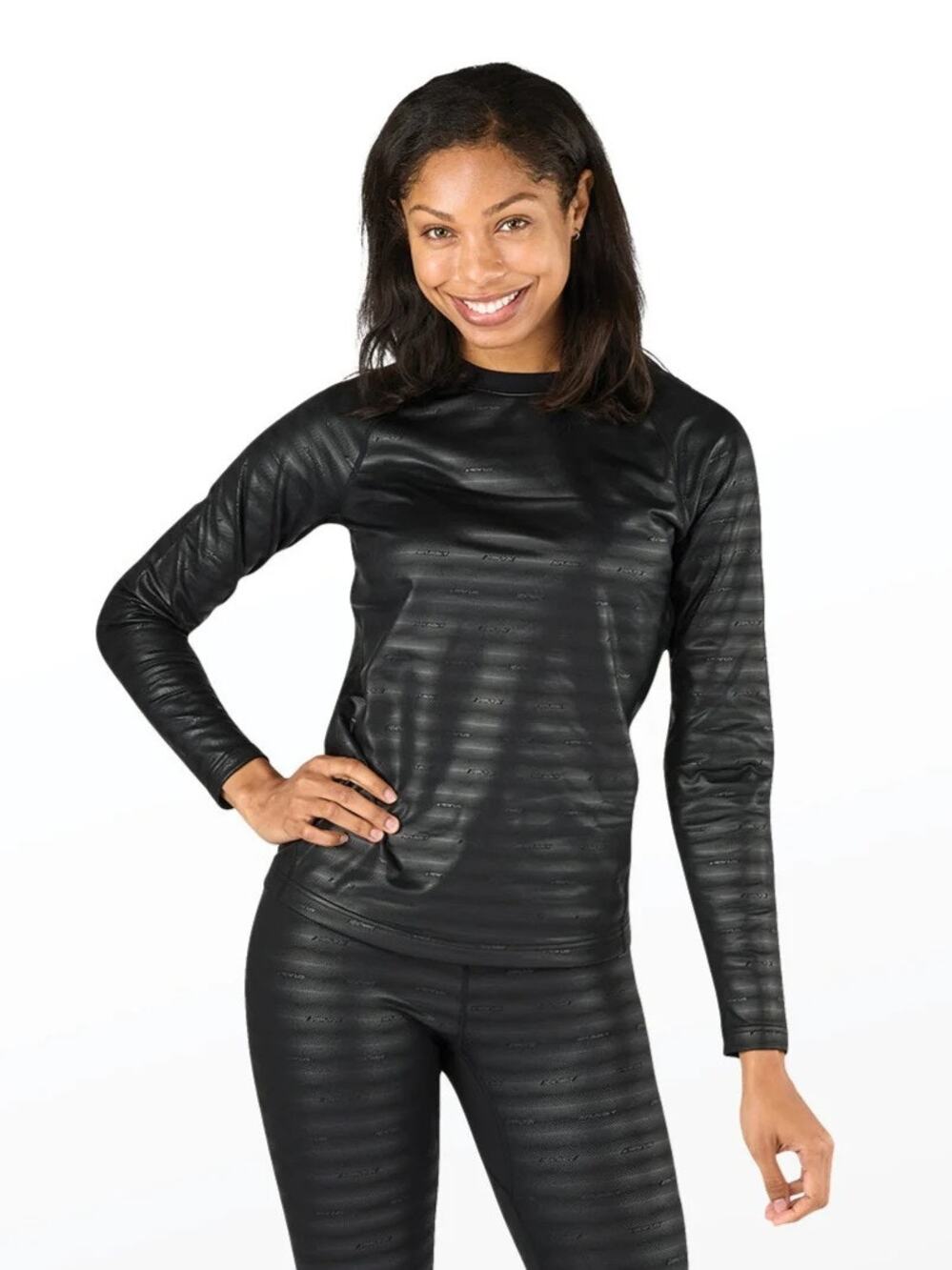 Seirus Women's SM Carbon Heatwave Winter Weight Base Layer Top Reversible P4-4